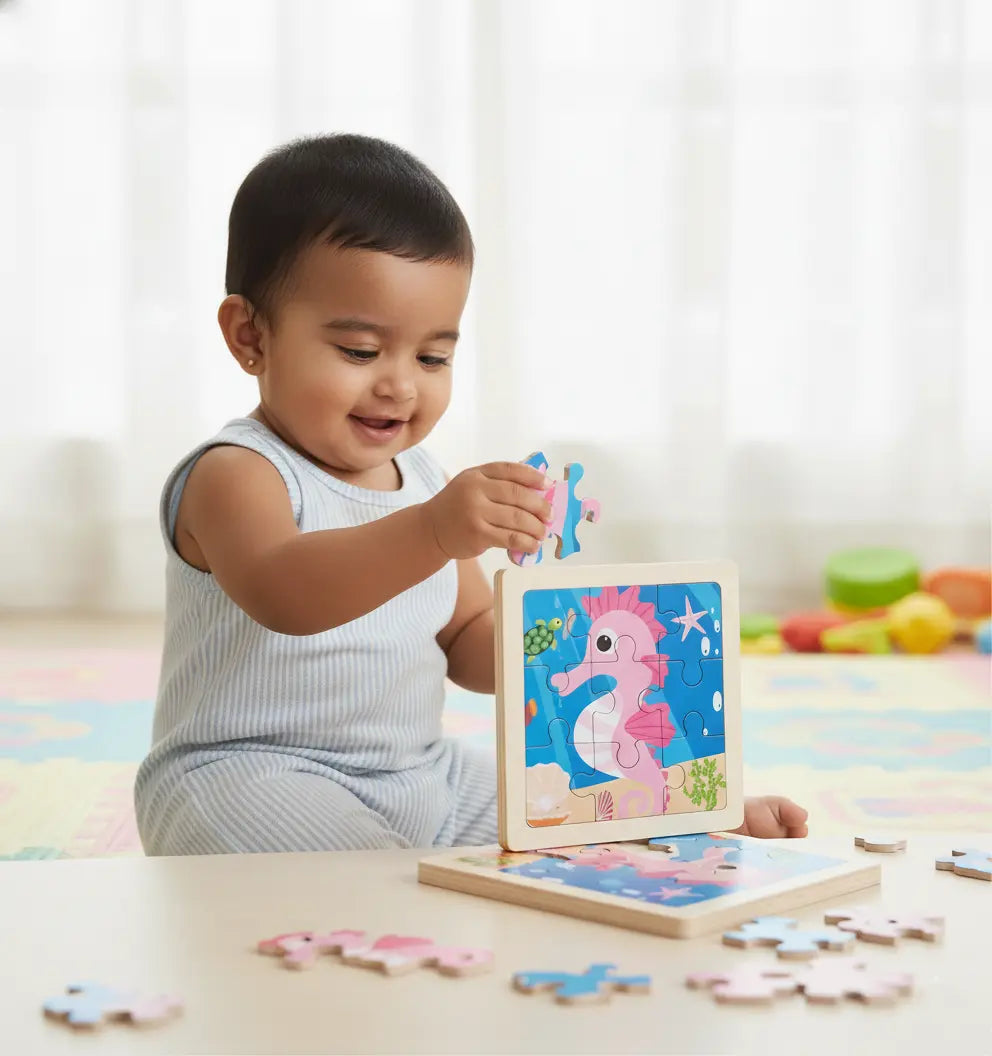 Wooden Jigsaw Puzzle - Seahorse