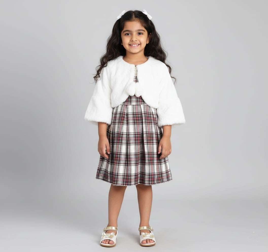 Faux Fur Bolero Dress