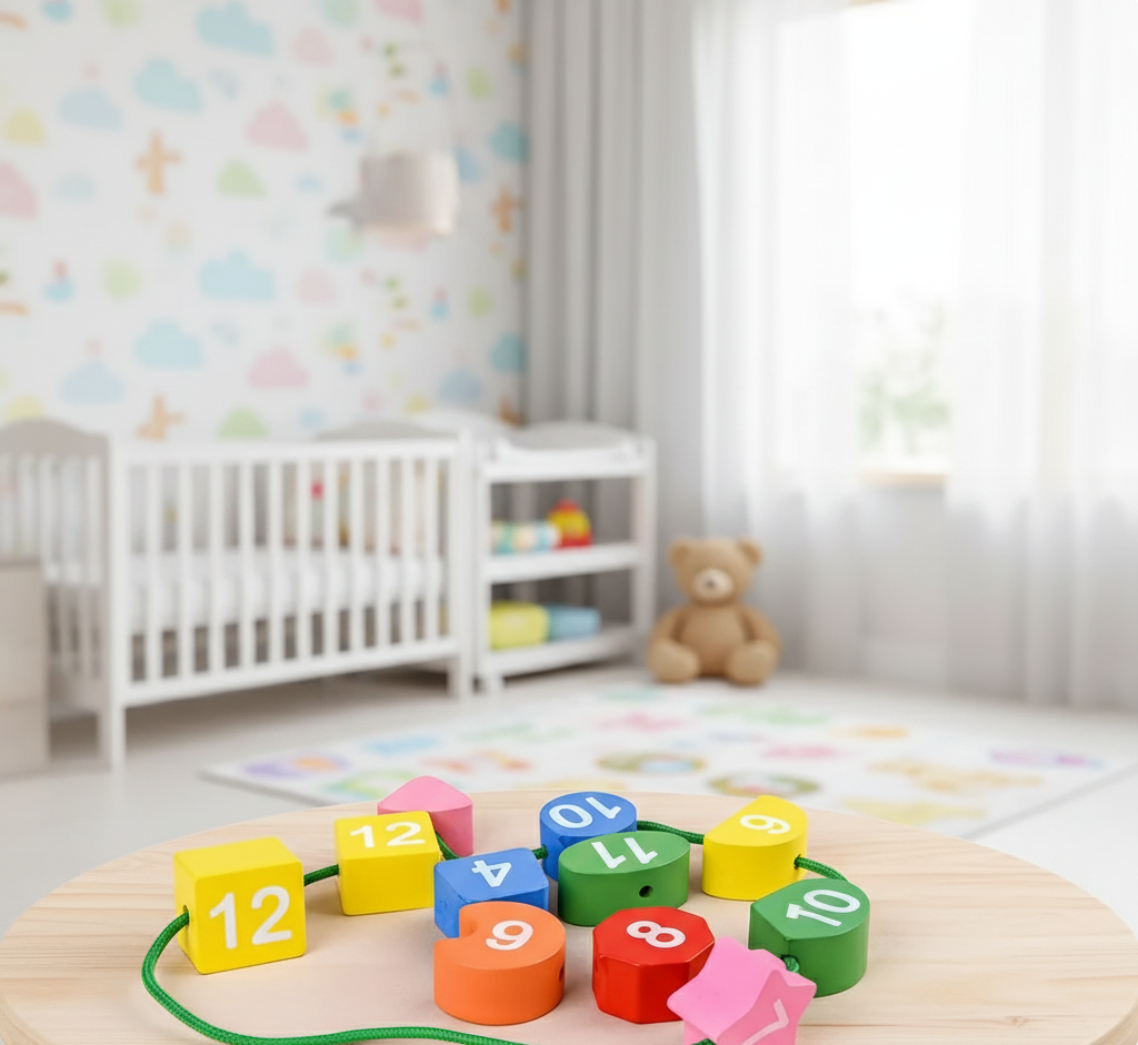 Wooden Shape Sorting Clock