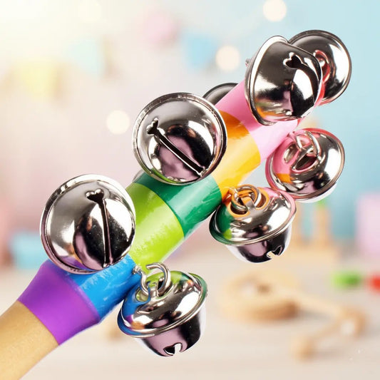 10 Bell Wooden Rattle