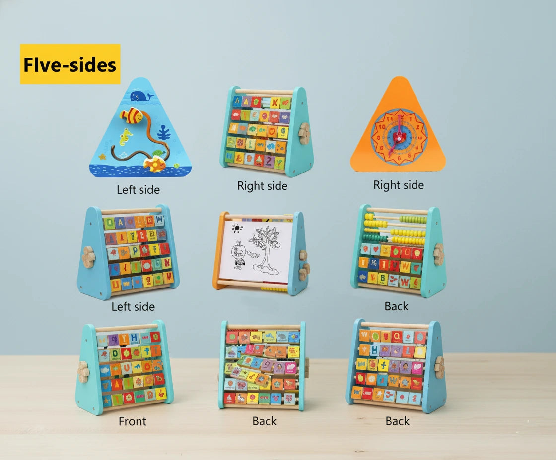 5 in 1 Wooden Activity Triangle
