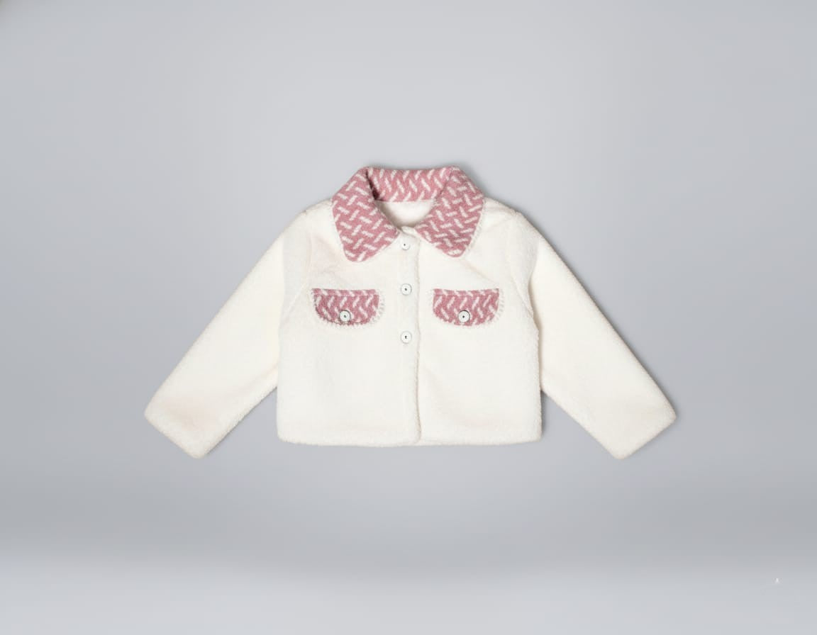 Faux Fur Top Pleated Dress