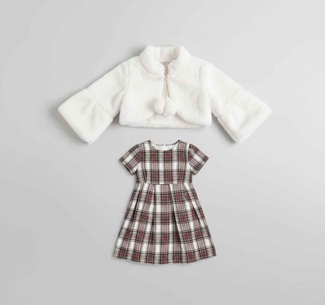 Faux Fur Bolero Dress