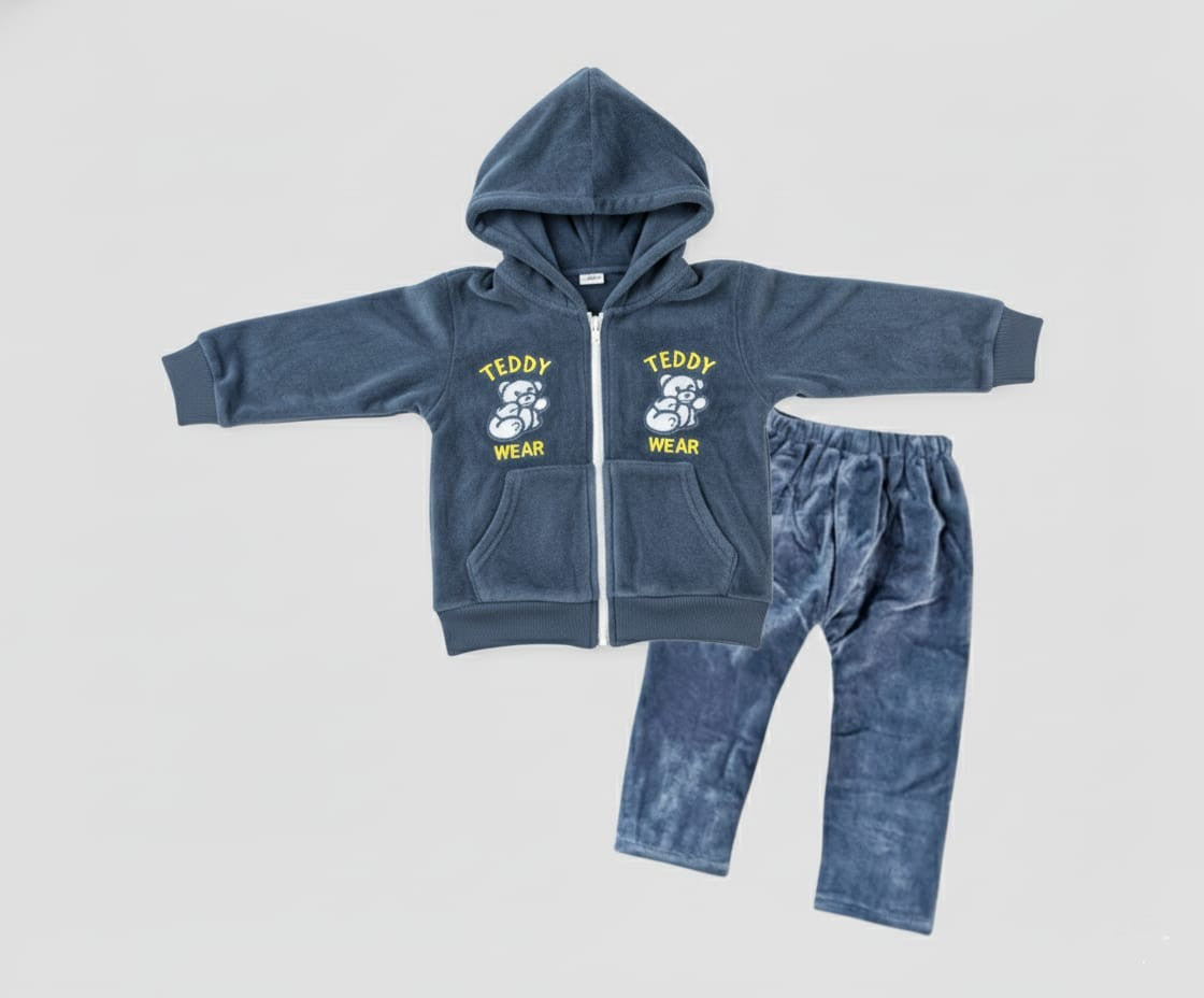 Velvet Hoodies and Trouser Set