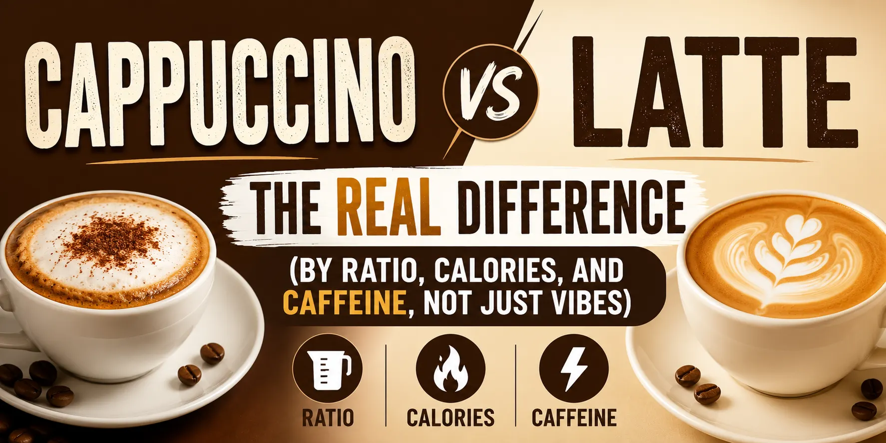 Cappuccino vs Latte: Ratios, Calories, Caffeine & Which to Order